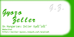 gyozo zeller business card